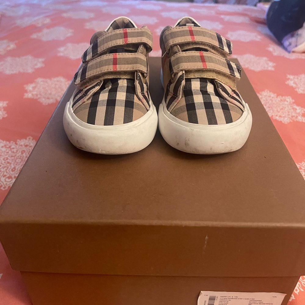 Kids Burberry sneakers Gently worn, great condition